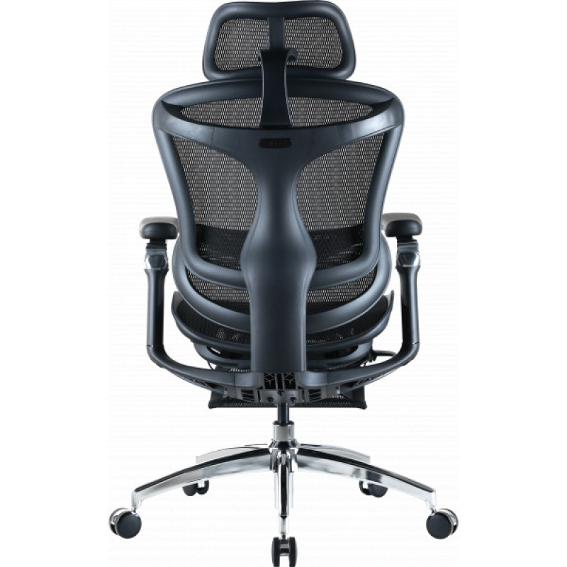 Кресло офисное с подставкой для ног Sihoo DORO C300 Pro Mesh Black with footrest (DORO-C300-PRO-M101-JT)