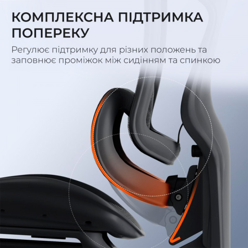 Кресло офисное с подставкой для ног Sihoo DORO C300 Pro Mesh Black with footrest (DORO-C300-PRO-M101-JT)