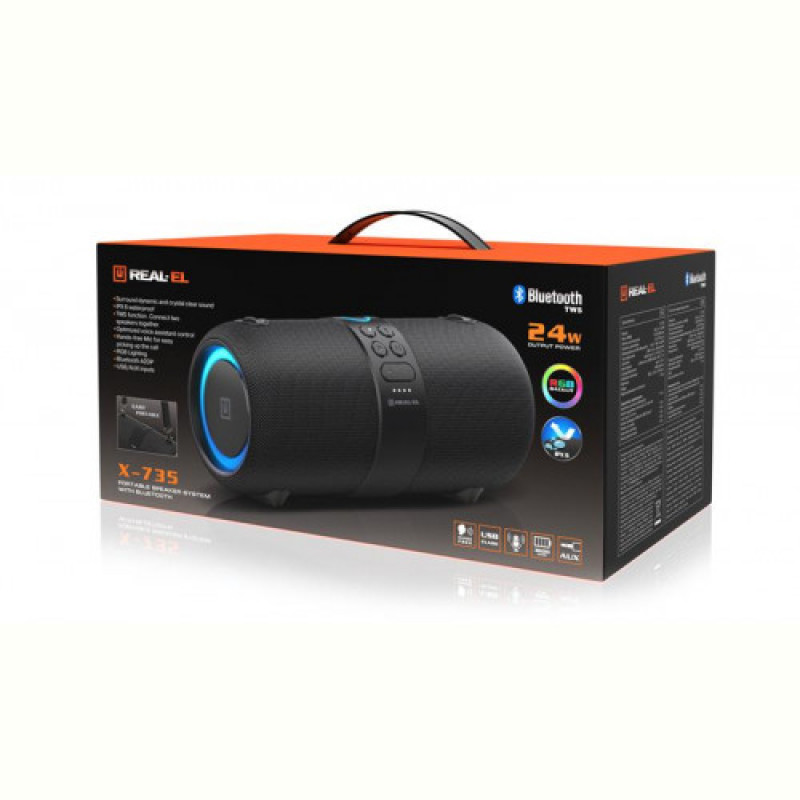 Акустична система REAL-EL X-735 Black