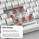 Клавиатура Ajazz AK820 Red Switch White USB-C (AK820-R-W)