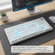 Клавиатура Ajazz AK820 Red Switch White USB-C (AK820-R-W)