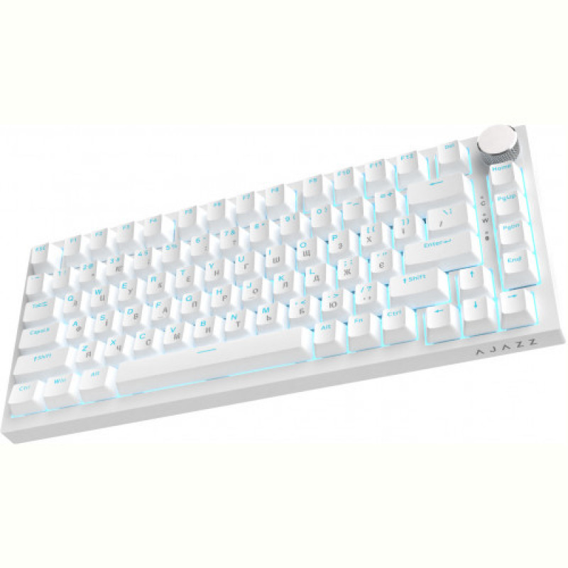 Клавиатура Ajazz AK820 Red Switch White USB-C (AK820-R-W)