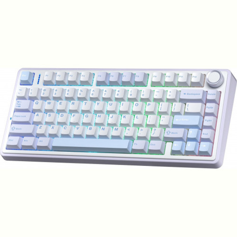 Клавиатура беспроводная Aula F75 Gasket Greywood V3 Blue (6948391208633)