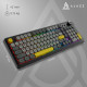 Клавиатура беспроводная Ajazz AF98 Plus Black Gray Yellow (AF98-PLUS-BGY)