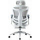 Кресло офисное с подставкой для ног Sihoo DORO C300 Pro Mesh White with footrest (DORO-C300-PRO-M102-JT)