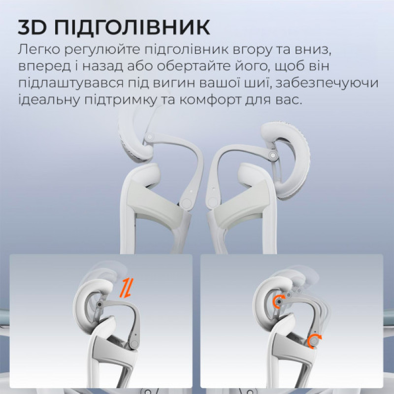 Кресло офисное с подставкой для ног Sihoo DORO C300 Pro Mesh White with footrest (DORO-C300-PRO-M102-JT)