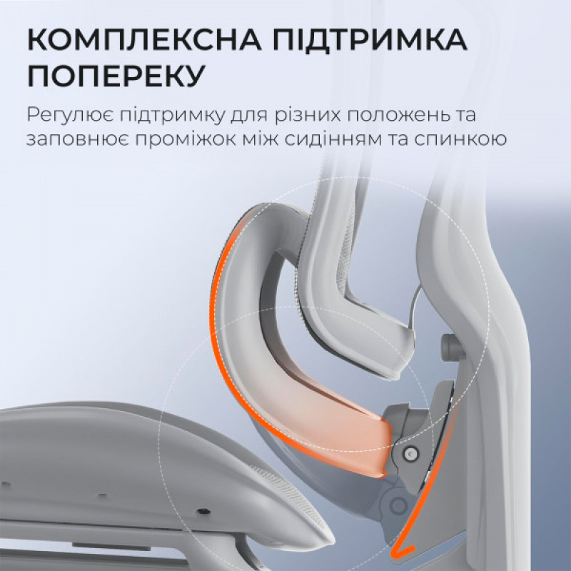 Кресло офисное с подставкой для ног Sihoo DORO C300 Pro Mesh White with footrest (DORO-C300-PRO-M102-JT)