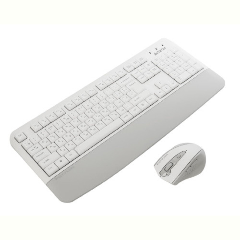 Комплект (клавіатура, мишка) бездротовий A4Tech Fstyler FG2500S Plus White