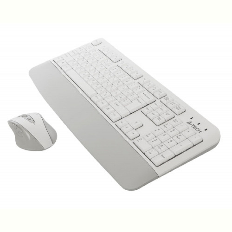 Комплект (клавіатура, мишка) бездротовий A4Tech Fstyler FG2500S Plus White