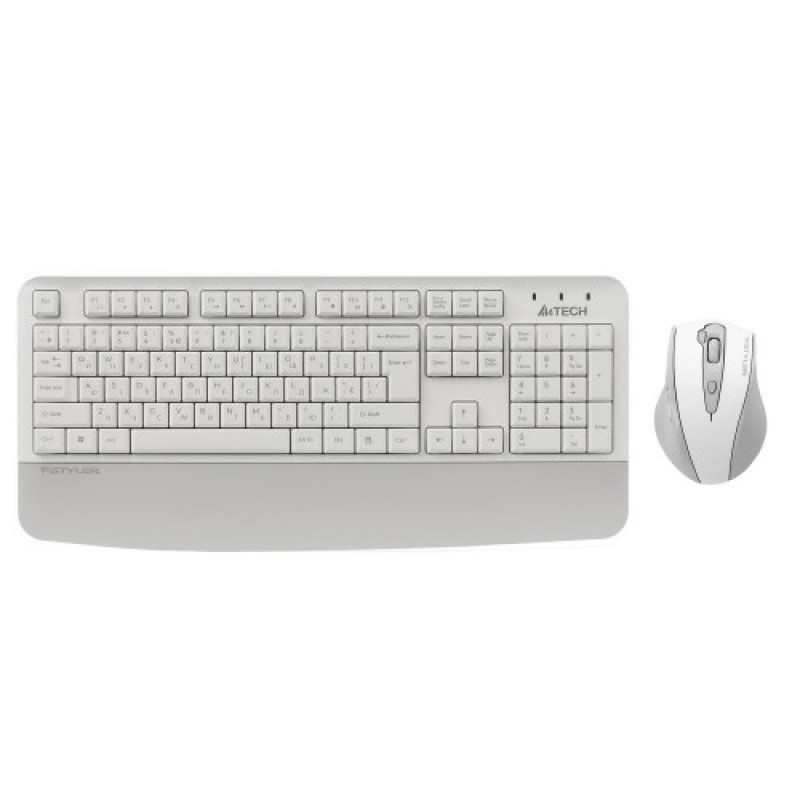 Комплект (клавіатура, мишка) бездротовий A4Tech Fstyler FG2500S Plus White