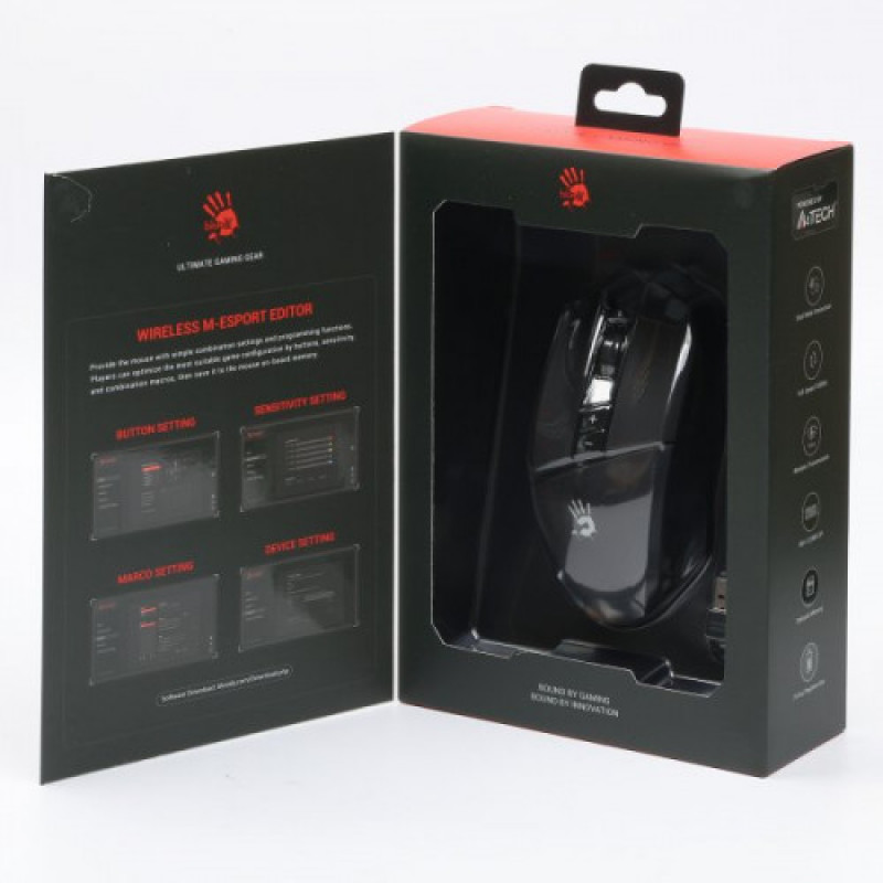Миша бездротова Bloody R36 Ultra Stone Black