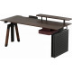 Компьютерный стол с электрорегулировкой высоты Sihoo D07 1.6m Walnut/Black