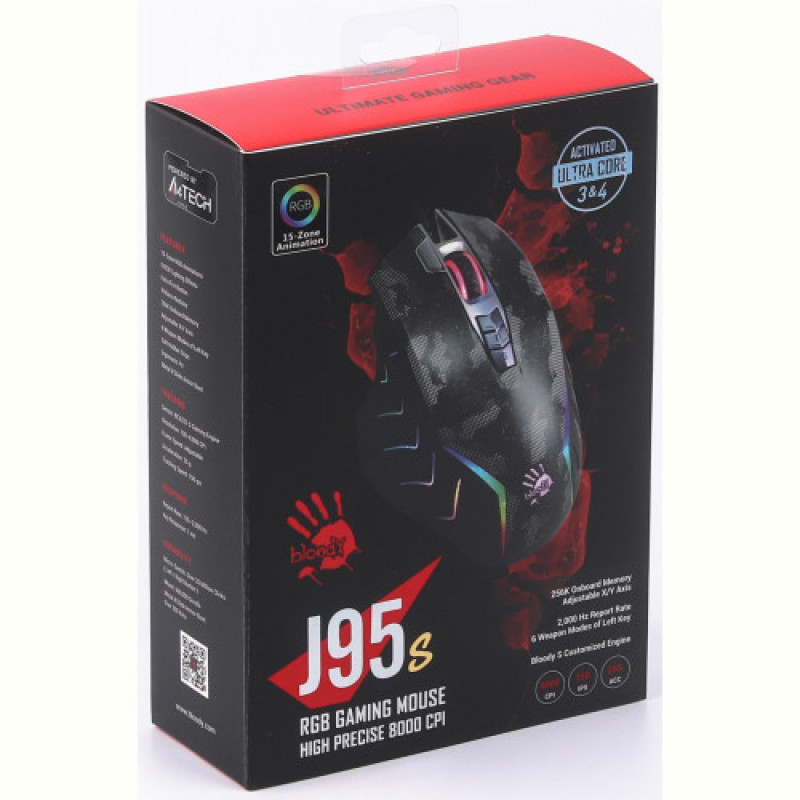 Миша Bloody J95s Max Satellite, RGB