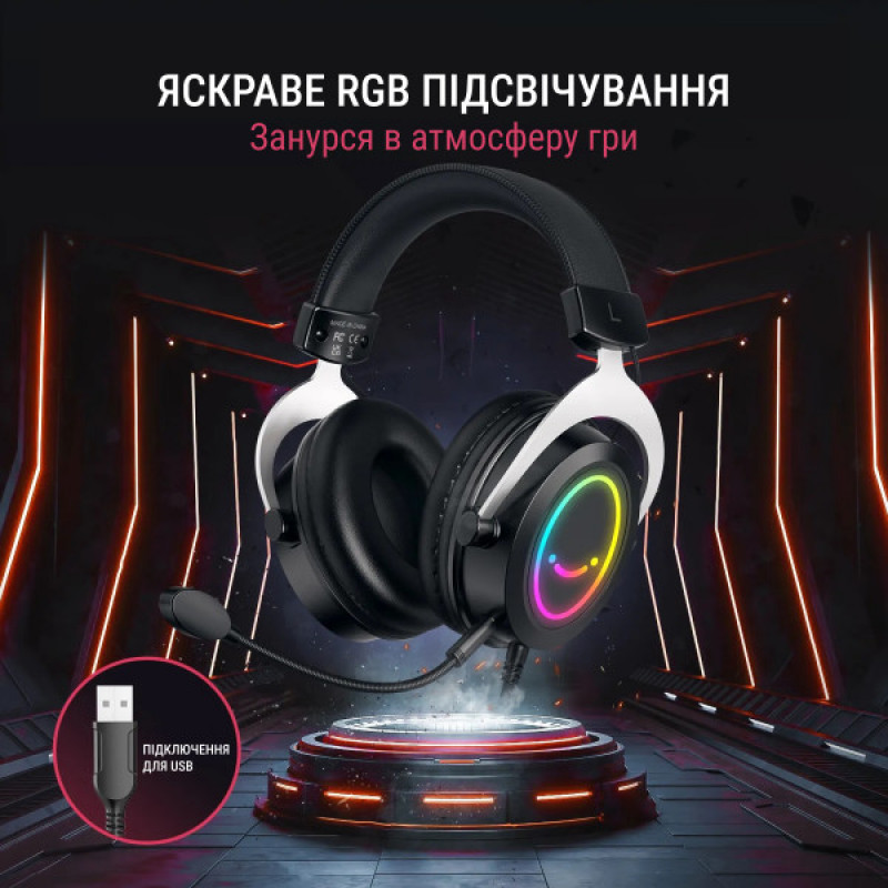 Гарнітура Fifine RGB H3P