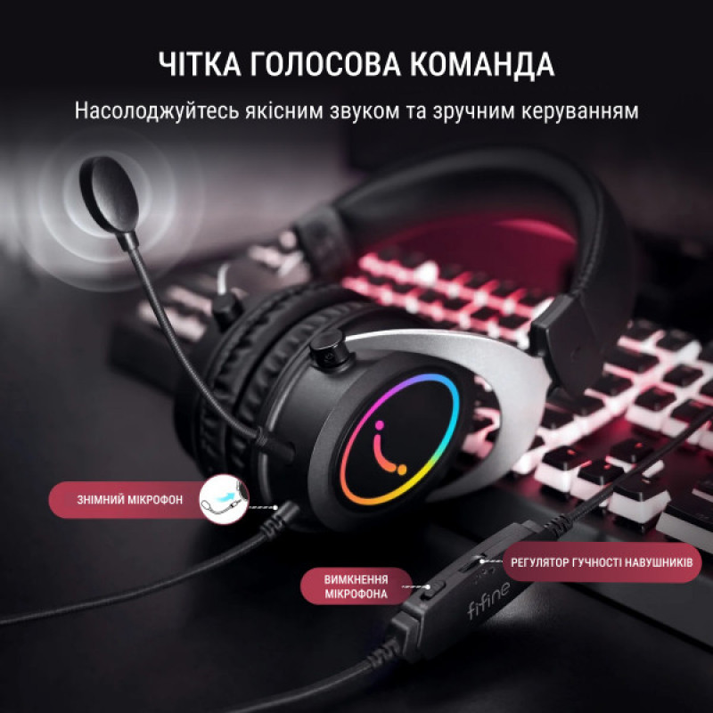 Гарнітура Fifine RGB H3P