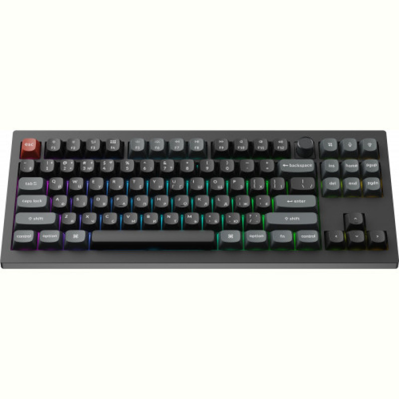 Клавіатура бездротова Keychron V3 Ultra Keychron Red Switch Black RGB (V3U-D1-UA)