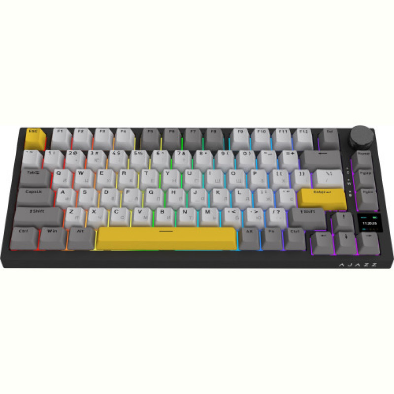 Клавиатура беспроводная Ajazz AK820 Pro Gift Switch Black (AK820PRO-G-BGY)