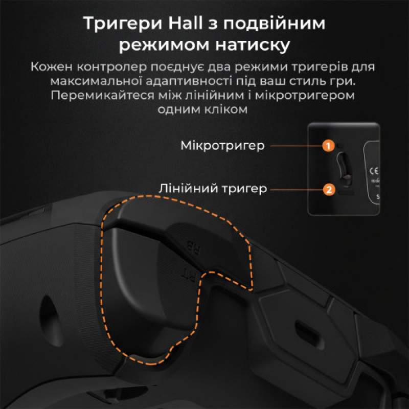 Геймпад Ajazz GP100 RGB Black
