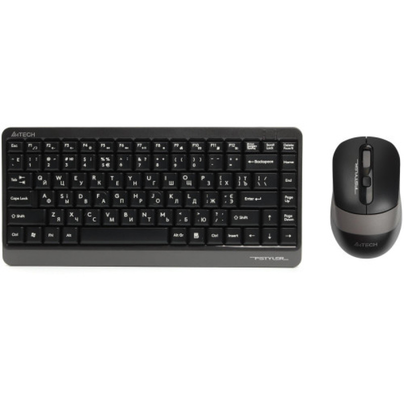 Комплект (клавіатура, миша) бездротовий A4Tech FG1110 Grey