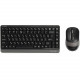 Комплект (клавіатура, миша) бездротовий A4Tech FG1110 Grey