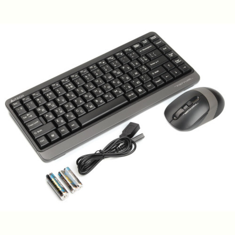Комплект (клавіатура, миша) бездротовий A4Tech FG1110 Grey