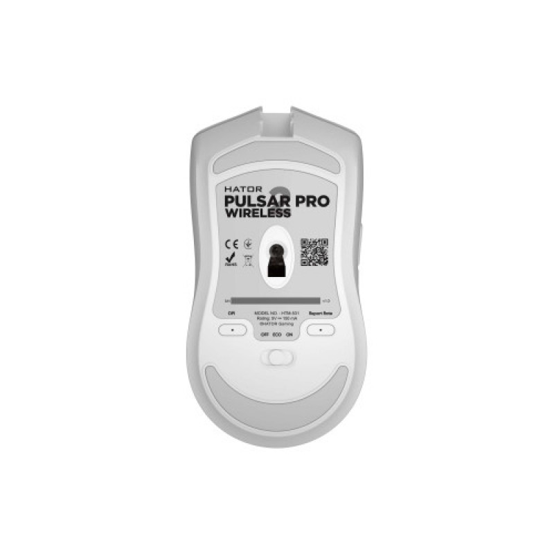 Мышь беспроводная Hator Pulsar 2 Pro Wireless White (HTM-531)