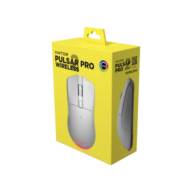 Мышь беспроводная Hator Pulsar 2 Pro Wireless White (HTM-531)