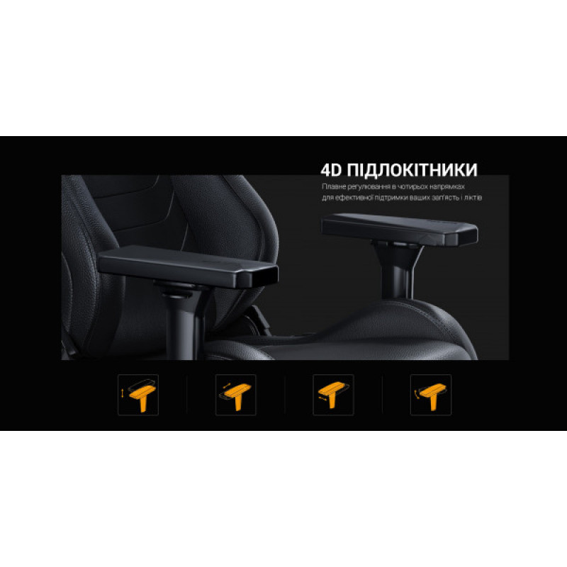 Кресло геймерское Anda Seat Kaiser Frontier XL Black (AD12YXL-17-B-PV)