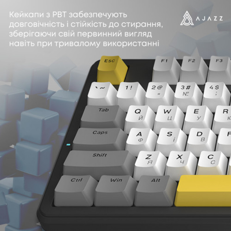 Клавиатура Ajazz AK870 V2 Flying Fish Switch Black USB-C (AK870-V2-FF-BGY)