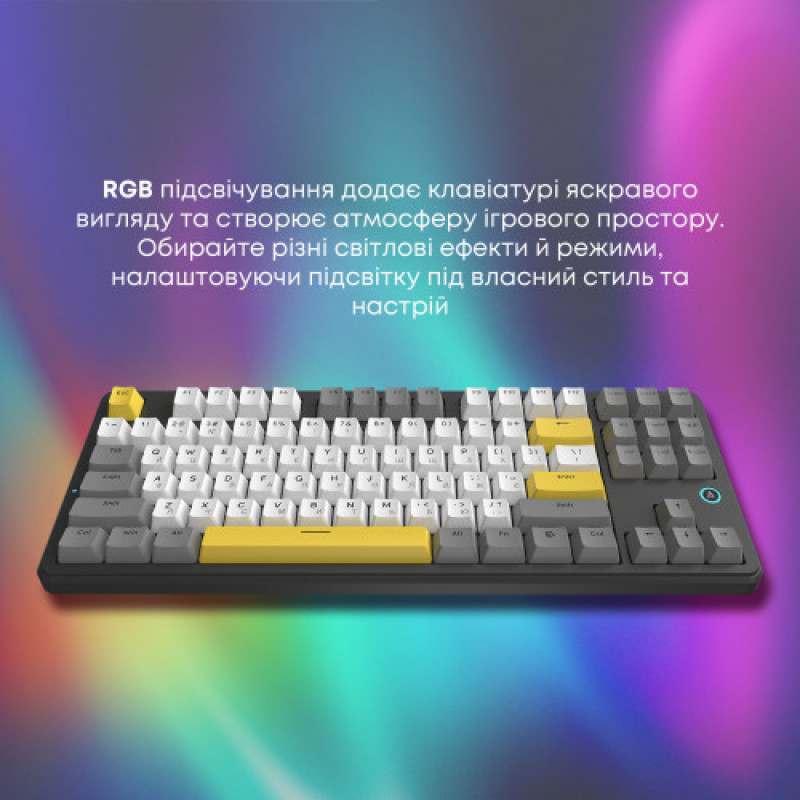 Клавиатура Ajazz AK870 V2 Flying Fish Switch Black USB-C (AK870-V2-FF-BGY)