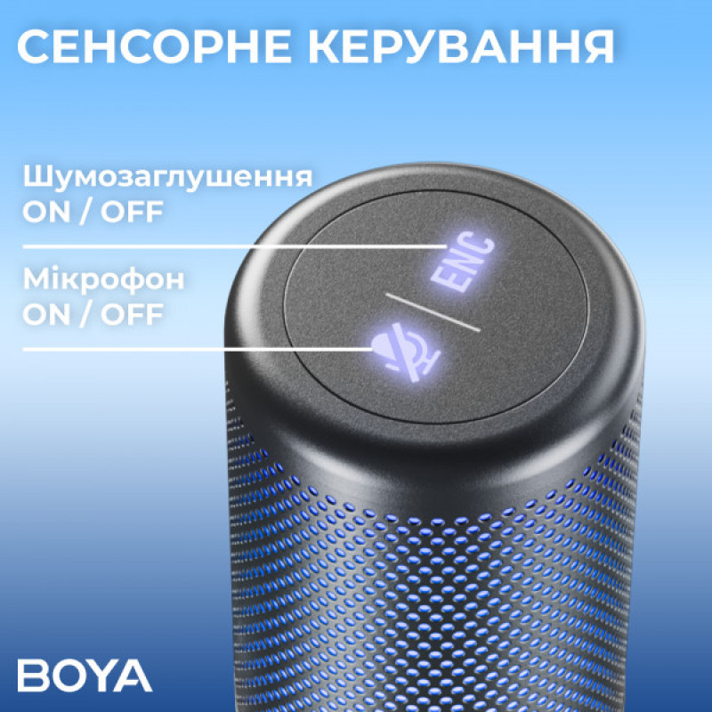 Мікрофон конденсаторний BOYA K3-02 RGB Black