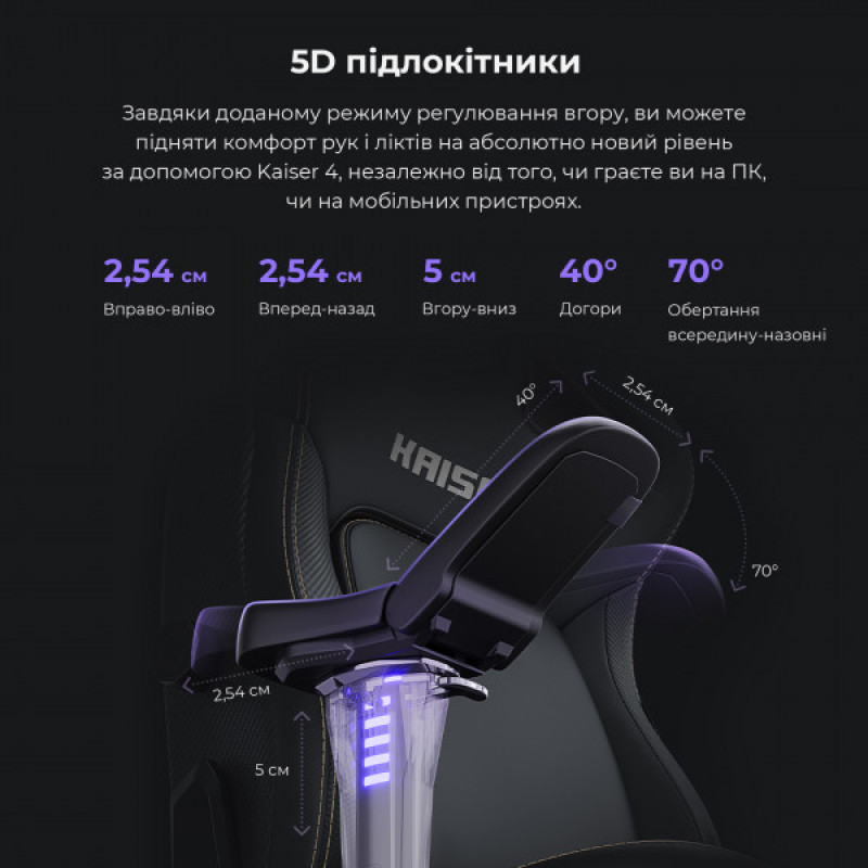 Крісло ігрове Anda Seat Kaiser 4 Cyber Green PVC Size XL (AD12YDDC-XLL-20-C-PV/C-01)
