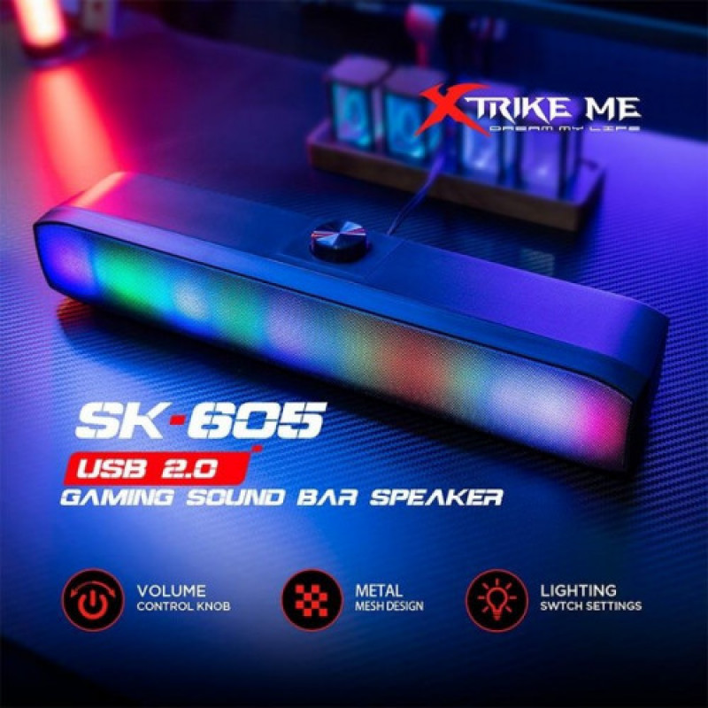 Акустическая система Xtrike Me LED RGB Black (SK-605)