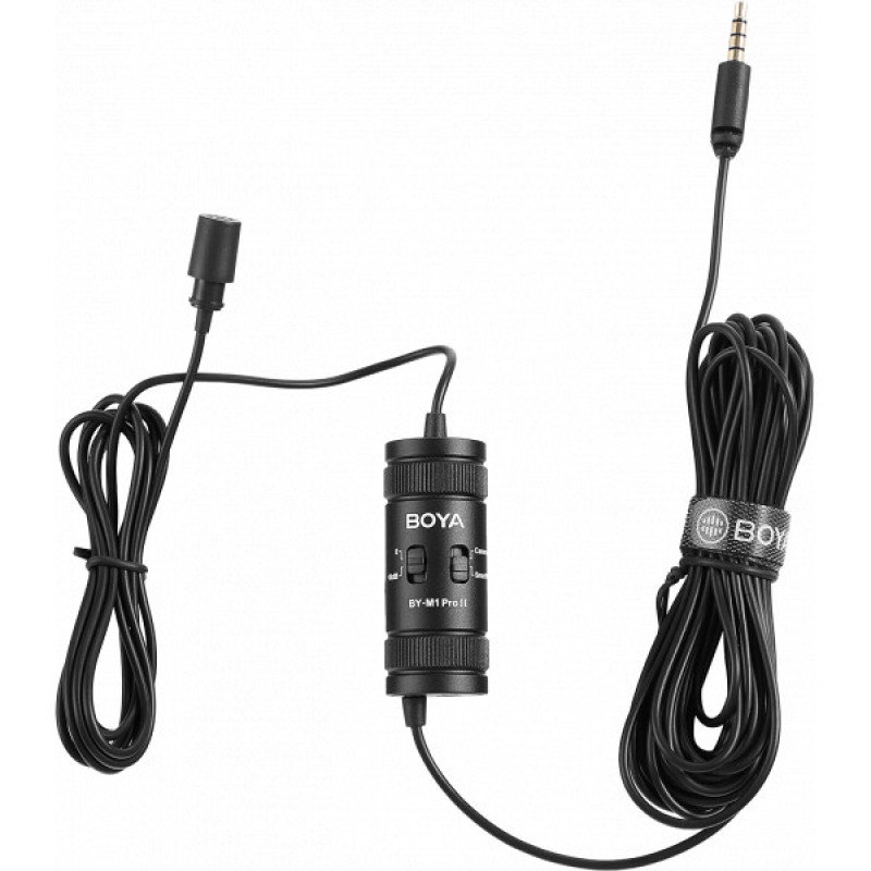 Універсальний петличний мікрофон BOYA BY-M1 Pro II Black