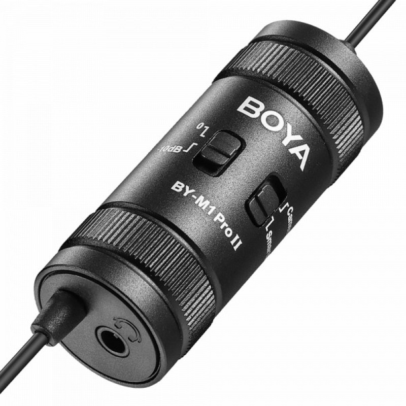 Універсальний петличний мікрофон BOYA BY-M1 Pro II Black