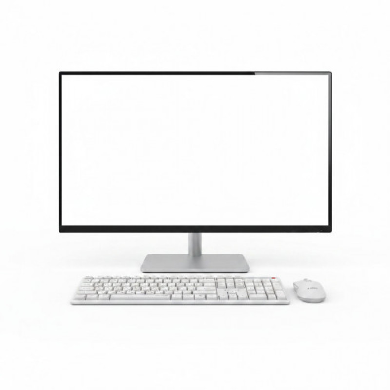 Комплект (клавиатура, мышь) беспроводной Gembird KBS-WMS-01-W-CYRL White