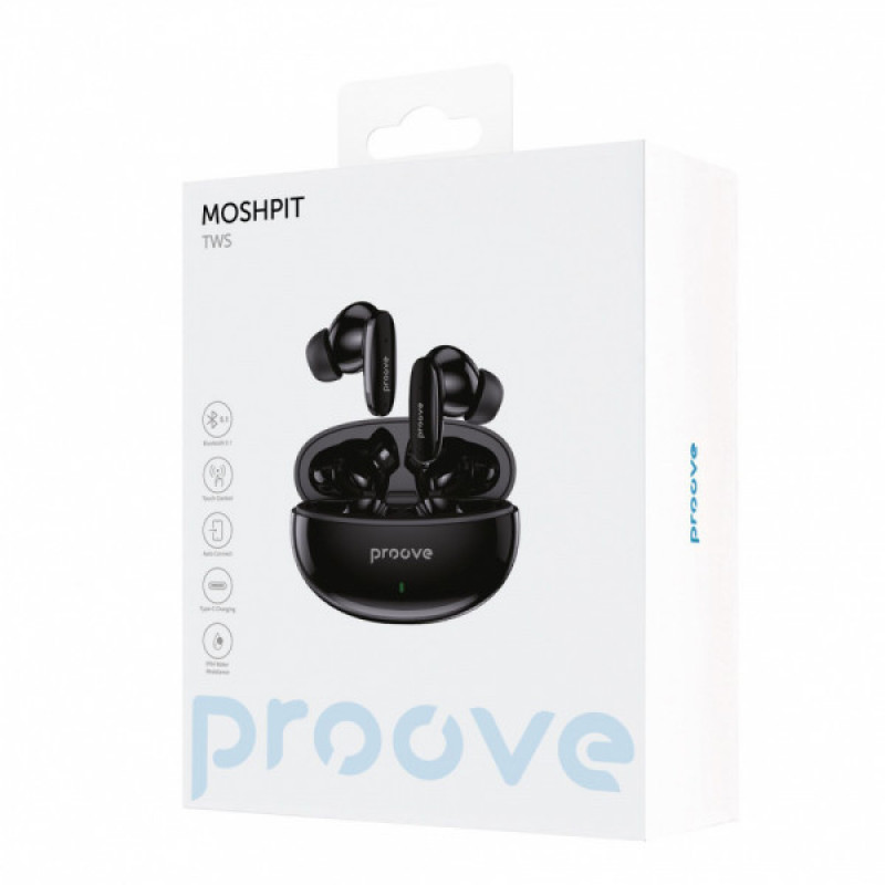Бездротові навушники Proove MoshPit TWS black matte