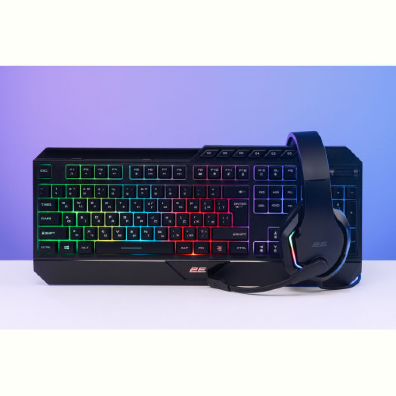 Гарнітура 2E Gaming HG315 RGB USB 7.1 Black (2E-HG315BK-7.1)