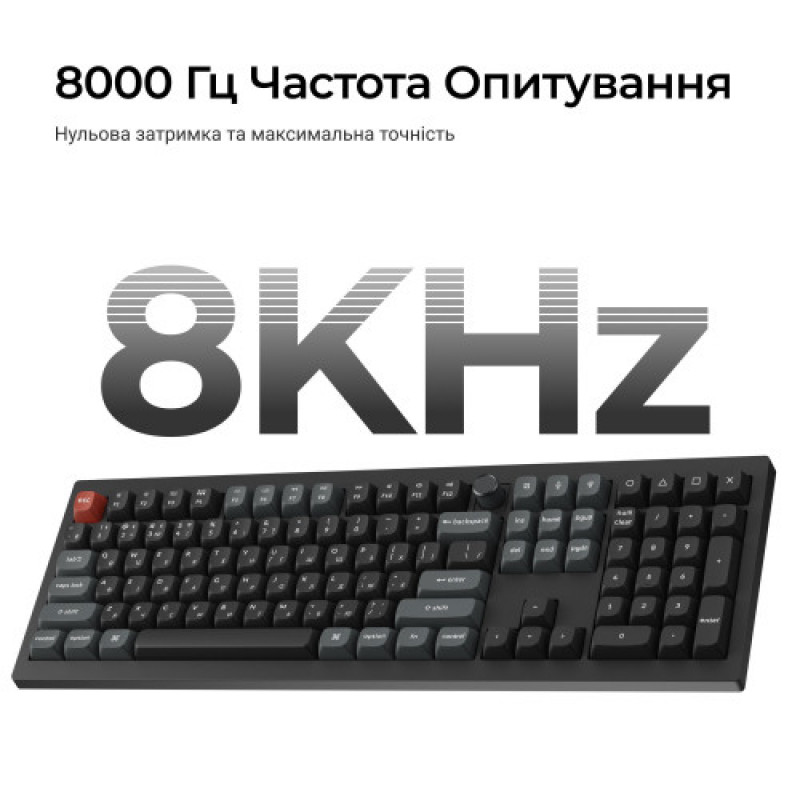 Клавиатура беспроводная Keychron V6 Ultra Keychron Red Switch Black RGB (V6U-D1-UA)