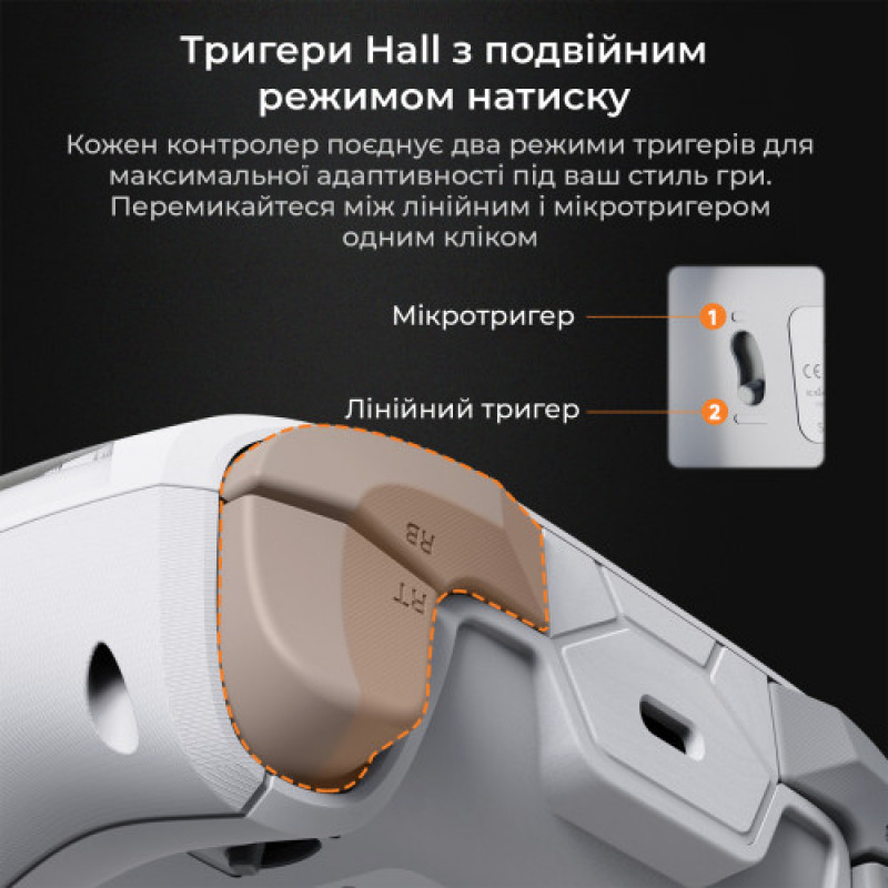 Геймпад Ajazz GP100 RGB White