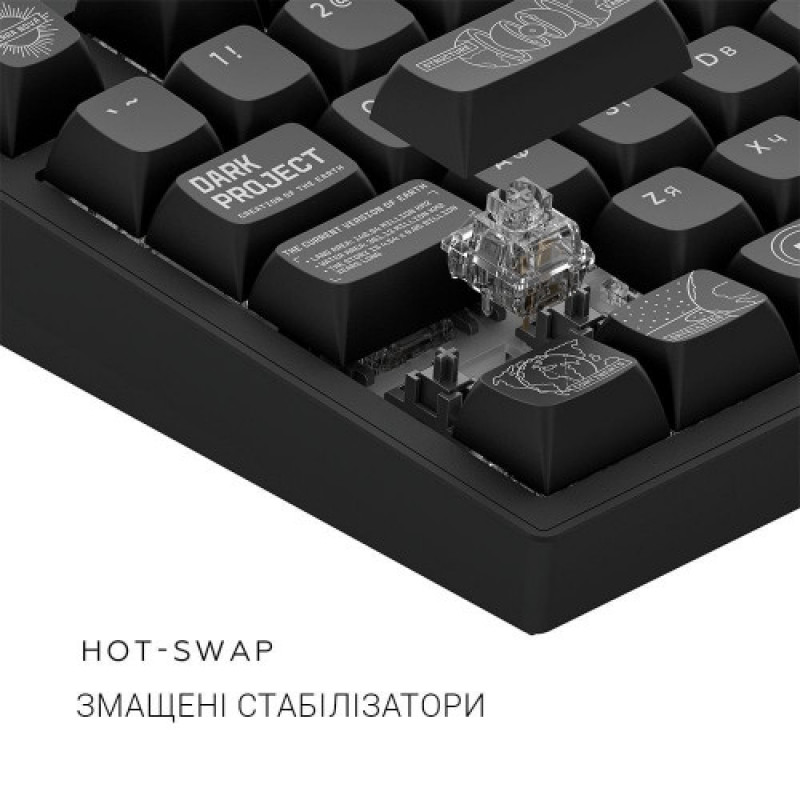 Клавиатура Dark Project ALU81 Terra Nova Black (DPKB_NOVA_81_ANSI_BLACK_UA)