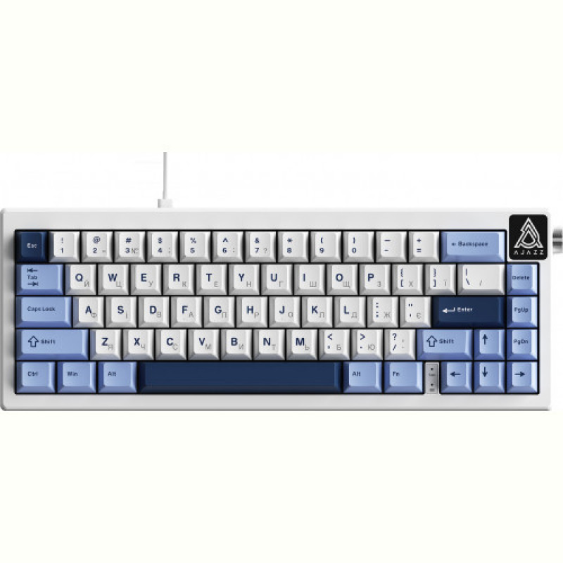 Клавіатура Ajazz AK650 Sea Salt Switch White USB-C (AK650-SS-BWB)