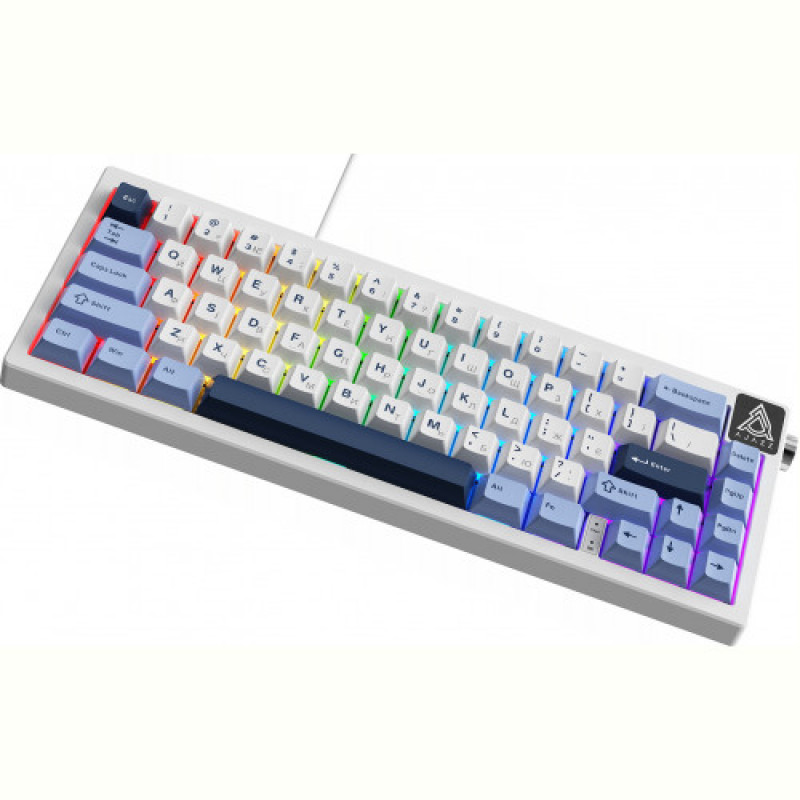 Клавіатура Ajazz AK650 Sea Salt Switch White USB-C (AK650-SS-BWB)