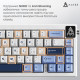 Клавіатура Ajazz AK650 Sea Salt Switch White USB-C (AK650-SS-BWB)