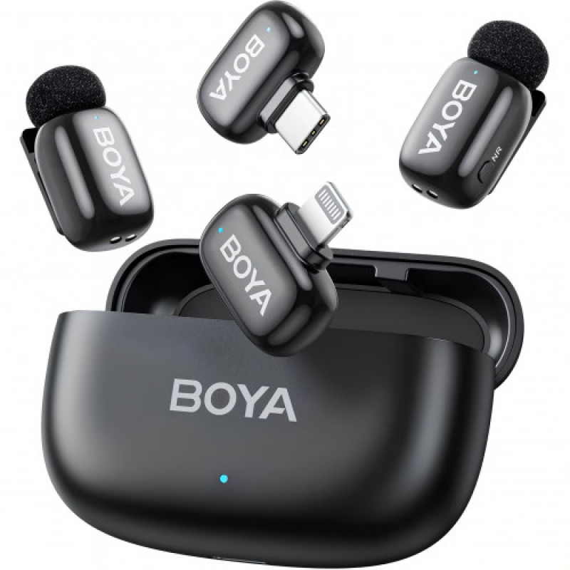 Мікрофон BOYA mini-12 Type-C/Lightning Black
