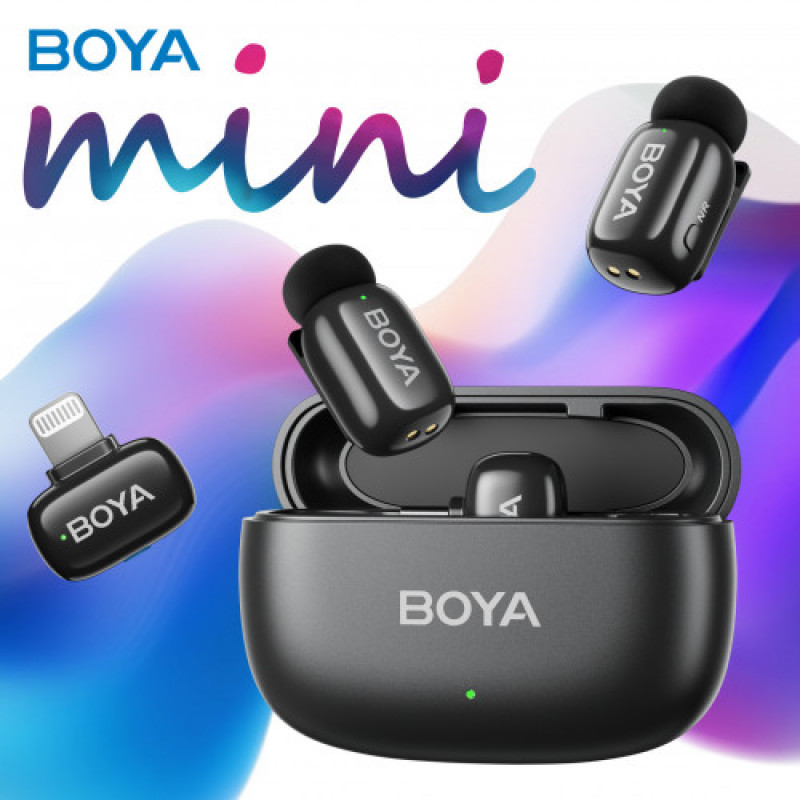 Мікрофон BOYA mini-12 Type-C/Lightning Black