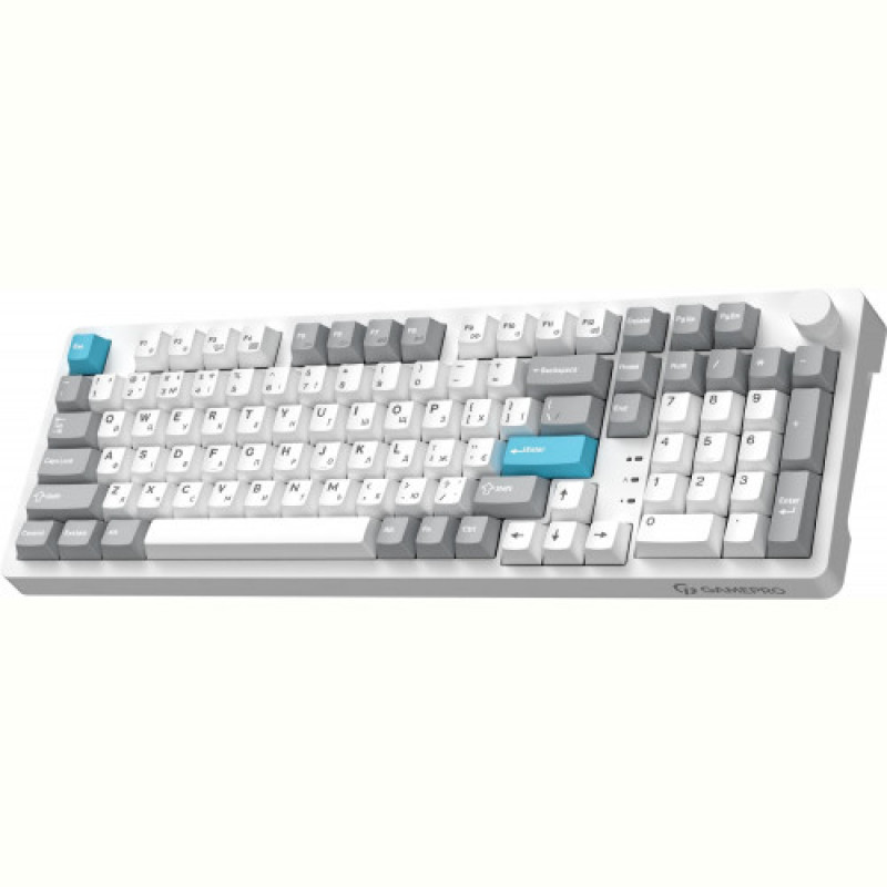 Клавіатура бездротова GamePro Asgard Drakkar Keychron Super Red Switch White (MK305WH)