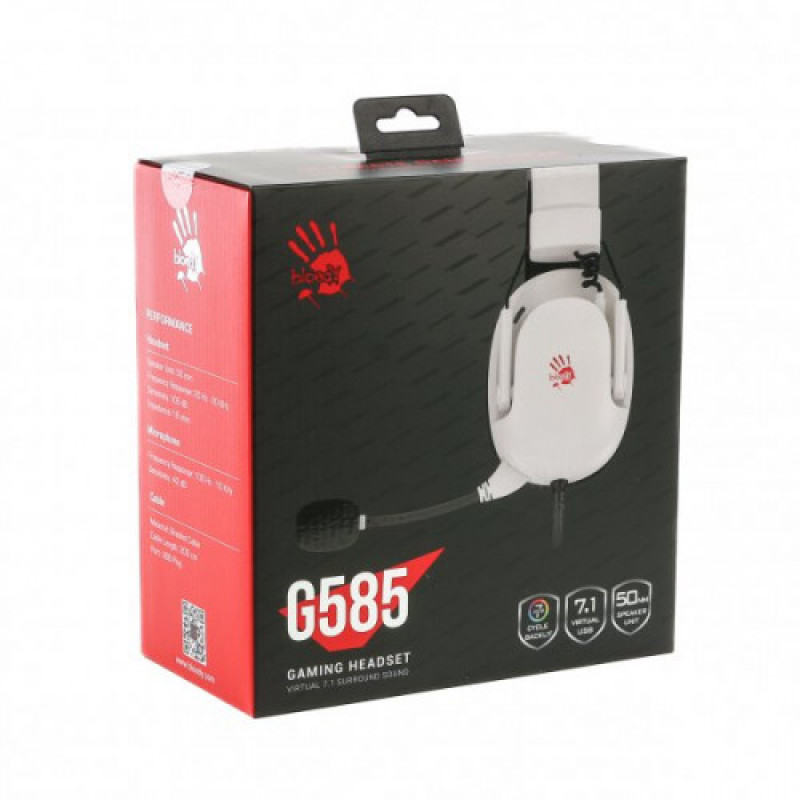 Гарнитура Bloody G585 White