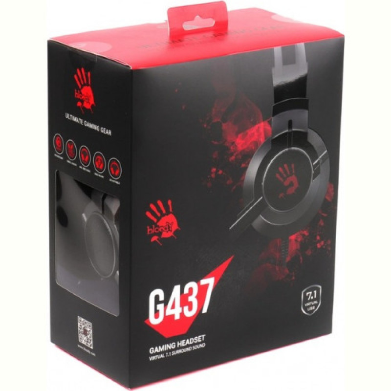 Гарнитура A4Tech Bloody G437 Black USB